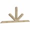 Ekena Millwork Saratoga Rough Sawn Timber Gable Bracket, Douglas Fir, 96"W x 36"H x 4"D x 4"F, 9/12 Pitch GBW096X36X0404SAR00RDF - alternate 2